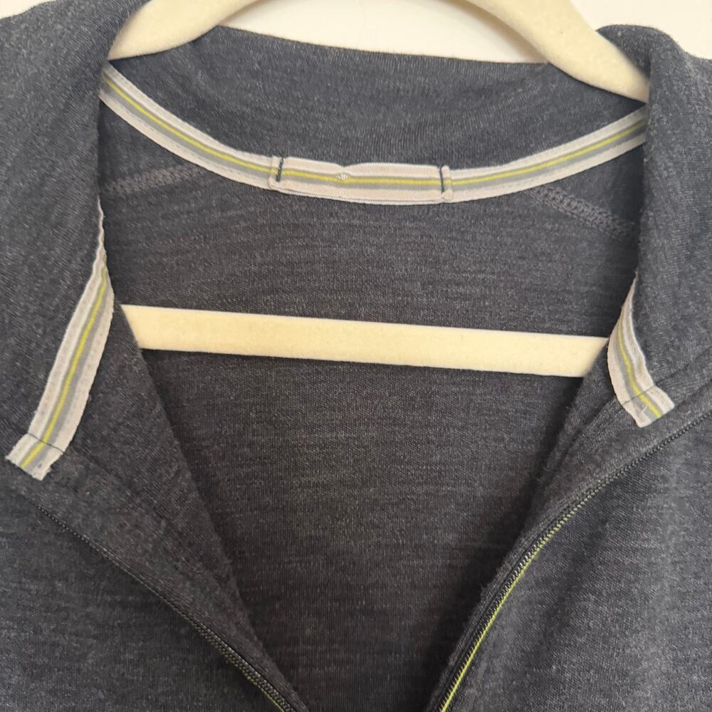 Smartwool 100% Merino Wool Women's Quater Zip Gray Gorpcore Outdoor Hiking - Picture 4 of 11